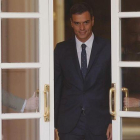 El presidente del Gobierno, Pedro Sánchez, en el palacio de la Moncloa.-JOSÉ LUIS ROCA