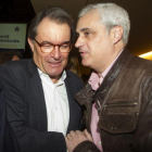 Artur Mas y Germà Gordó, este sábado, en un acto del PDECat en Barcelona.-EFE / MARTA PÉREZ