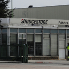 Acceso a la fábrica de Bridgestone en Burgos. ISRAEL L. MURILLO