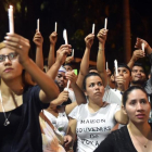Protesta estudiantil contra Ortega en Managua.-/ AFP / RODRIGO ARANGUA