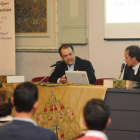 La conferencia tuvo lugar en la Sala Polisón con la presencia de numerosos aficionados burgaleses.-ISRAEL L. MURILLO