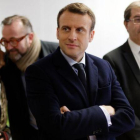 Emmanuel Macron, en una visita a la Universidad de Lille, el 14 de marzo.-GETTY IMAGES / SYLVAIN LEFEVRE