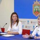 Idoia Costa, directora de proyectos de Promueve Burgos (izqda) junto a Carolina Blasco y la chef Isabel Álvarez.-RAÚL G. OCHOA
