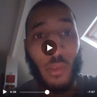 Imagen del terrorista dentro de la casa de los terroristas asesinados.-