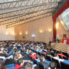 Un momento de la charla que inauguró ayer la semana de la electrónica, a cargo del teniente Carlos Parra de Pablo.-I. L.M.