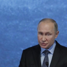 Vladímir Putin, el pasado fin de semana en Moscú.-MAXIM SHEMETOV