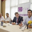 Albano Martínez (derecha) junto a Diego Rojas, Fernando García y José Luis Herrero.-SANTI OTERO