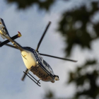 Helicóptero de CNP sobrevolando la manifestación de la Diada del pasado 11-S.-/ JULIO CARBÓ