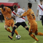 Marc Gual, en un partido de la pasada temporada frente al Reus-JUAN CARLOS MUÑOZ/EFE