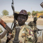 Soldado de Sudán del Sur.-AP