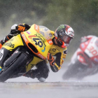 Álex Rins, durante la carrera de Moto2 del GP de la República Checa.-AFP