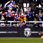 Imagen de reporteros gráficos durante el partido entre el Burgos CF y el Zaragoza. TOMÁS ALONSO