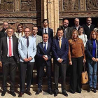 La iglesia de Santa María sirvió de escenario para la demostración de esta aplicación.-L. V.