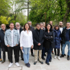 Los integrantes de la candidatura de Podemos-Izquierda Unida-Alianza Verde. SANTI OTERO