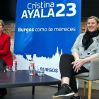 Cristina Ayala e Isabel Blanco en un acto del PP con asociaciones de dependencia y discapacidad. TOMÁS ALONSO