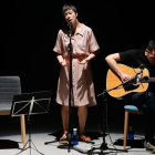 Simoneta, en el Teatro Principal, con su espectáculo 'Un lugar seguro'. SANTI OTERO