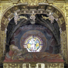 La imagen yacente de Santa Casilda en el santuario, una pieza maestra de Diego de Siloe