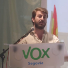 Juan García-Gallardo participa en un acto de partido en Palazuelos de Eresma (Segovia).- E. M.