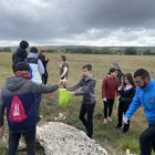Participantes ayer en la actividad celebrada en la sierra.-ECB