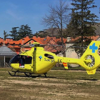 El herido fue trasladado en un helicóptero medicalizado al HUBU.