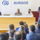 Borja Suárez, durante la junta directiva provincial del PP.