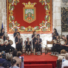 Las pandereteras han salido de su zona de confort y ha protagonizado un concierto en el Monasterio de San Juan.