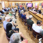 Reunión de la Plataforma Cívica por las Infraestructuras de Burgos con la alcaldesa de la ciudad, Cristina Ayala.