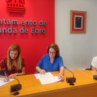 Firma del convenio entre el Ayuntamiento de Miranda y Autismo Burgos.