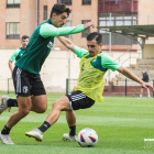 Imagen de un entrenamiento del Burgos CF.