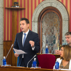 El portavoz del PSOE en el Ayuntamiento de Burgos, Daniel de la Rosa, en el último pleno municipal.