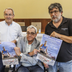 Ángel Carretón, del IDJ, junto a Ignacio Hortigüela, de Afaem, y Goyo Terrados, de Torrepadre se mueve.