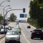 Acceso a Burgos hacia la calle Madrid, a la altura de la calle La Ventosa. TOMÁS ALONSO