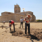 Parte de la campaña se desarrolla en el entorno de la Colegiata de Santa María la Real de Sasamón.