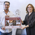 Ignacio Martínez y Raquel Contreras en la presentación del II Encuentro de representaciones históricas