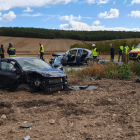 Imagen del accidente registrado en Redecilla del Camino.