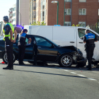 Imagen del accidente registrado en la avenida de la Constitución.