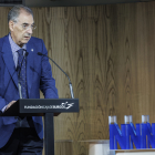 Miguel Ángel Benavente, durante su intervención en los Premios FAE Innovación que la patronal entrega junto a Fundación Caja de Burgos