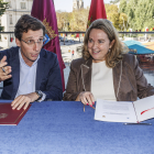 José Luis Martínez-Almeida y Cristina Ayala en Burgos.