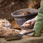 Imagen de trabajos de excavación en Atapuerca.