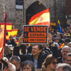 Concentración en Burgos contra la amnistía del PSOE de Pedro Sánchez a los independentistas catalanes.