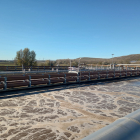 Vista de las instalaciones de la estación depuradora de aguas residuales de Burgos.