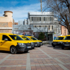 Flota de furgonetas eléctricas adquiridas por correos. En Burgos hay 21 vehículos de cero emisiones.