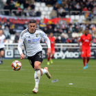 Edu Espiau, durante el partido de Copa del Rey frente al Mallorca.