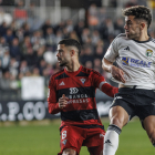 Imagen de Curro durante el partido contra el Mirandés.