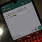Mensaje empleado para secuestrar cuentas de WhatsApp.