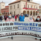Imagen de una manifestación por el pacto con la Sanidad del País Vasco.
