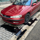 Imagen del vehículo accidentado.
