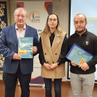 Enrique Cabero, presidente del CES, Juan Antonio Báez, vicepresidente del Consejo de la Juventud de España y Sandra Ámez, presidenta del Consejo de la Juventud CyL.