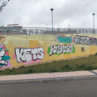 Vandalismo en el mural del Cid en el barrio de El Crucero.