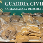 Picadura de tabaco incautada por la Guardia Civil de Burgos.